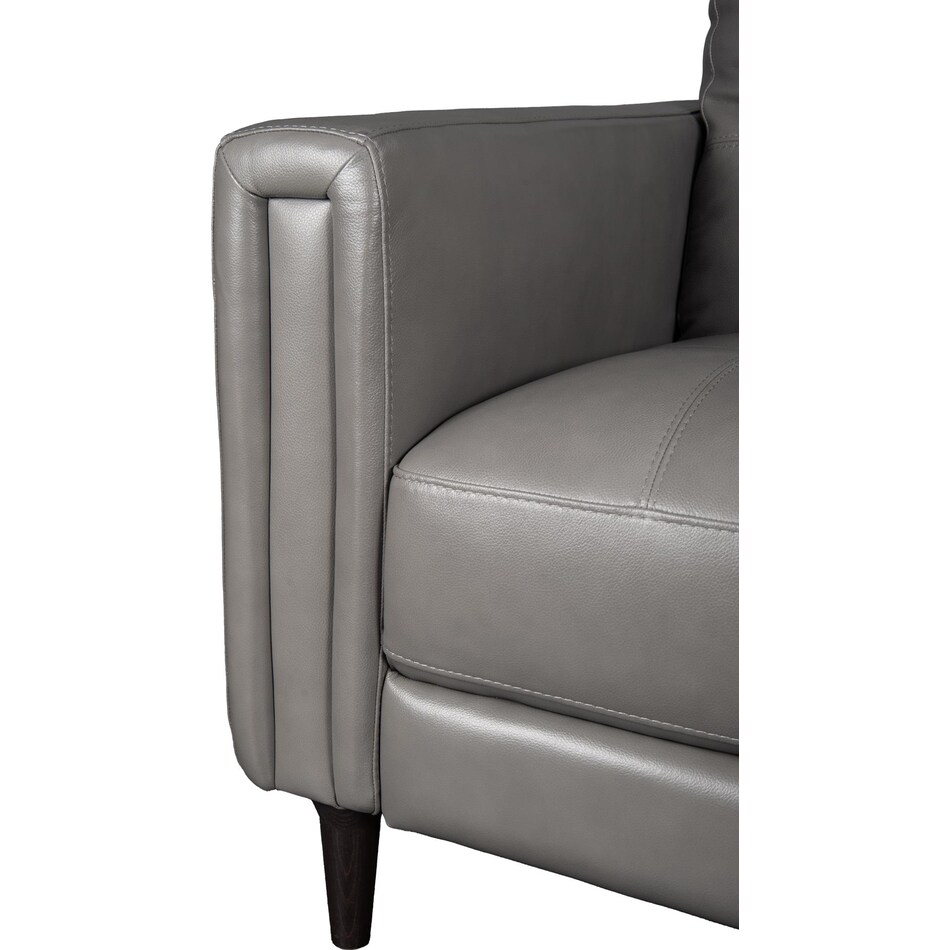 carmelo leather loveseat   