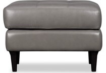 carmelo leather ottoman   