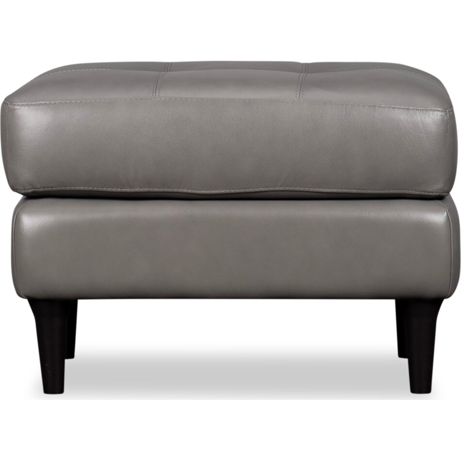 carmelo leather ottoman   