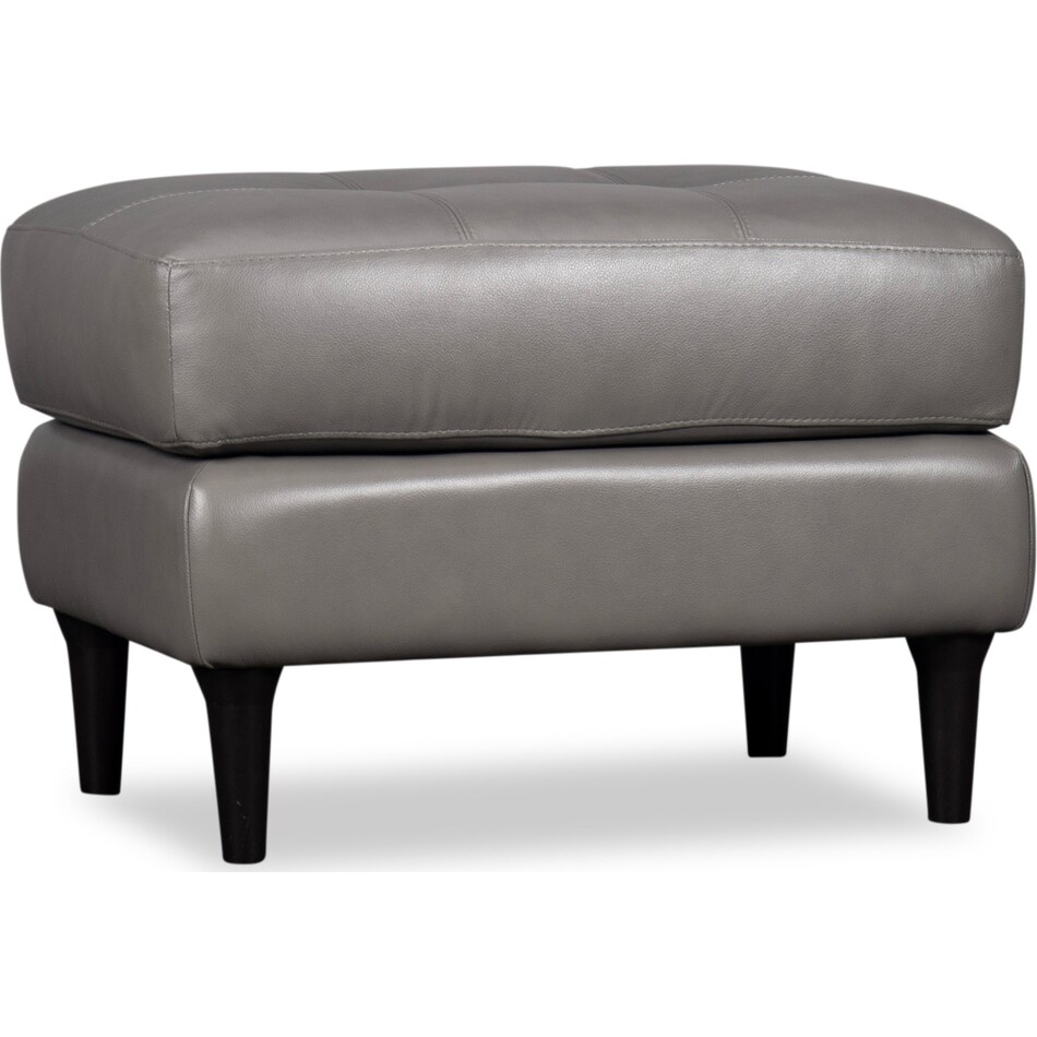 carmelo leather ottoman   