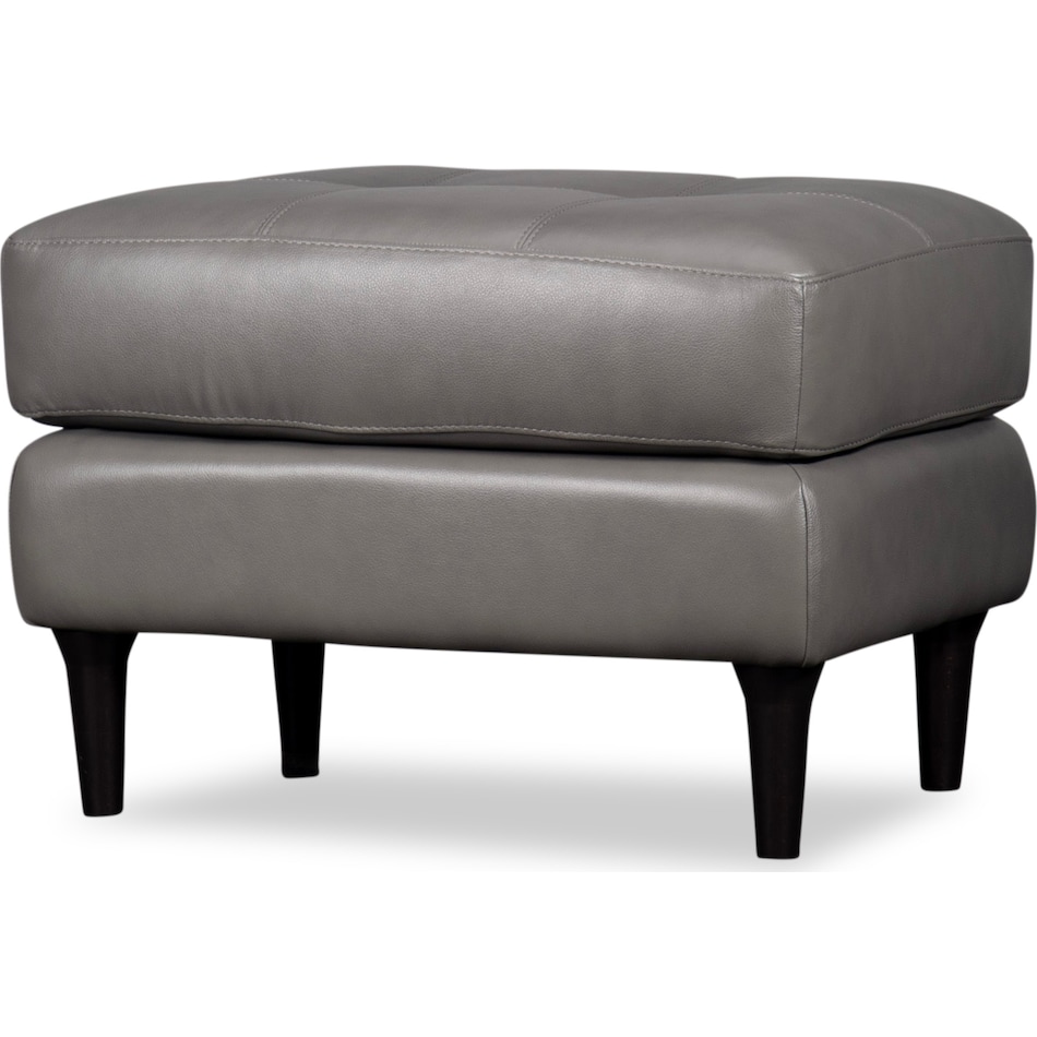 carmelo leather ottoman   