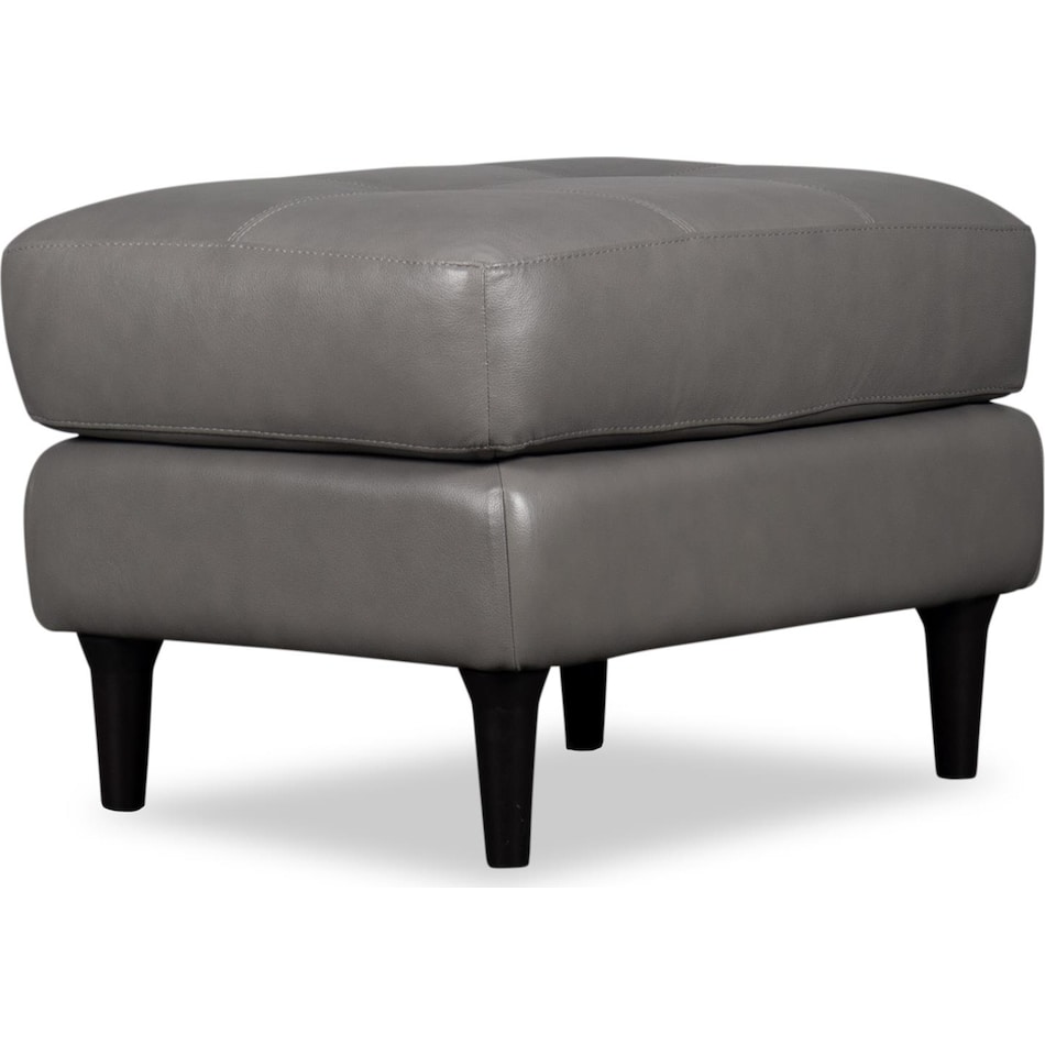 carmelo leather ottoman   