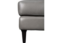 carmelo leather ottoman   