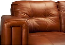 carmelo whiskey grey leather sofa   