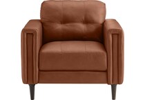carmelo whiskey leather chair   
