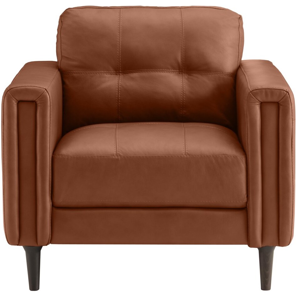carmelo whiskey leather chair   