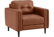 carmelo whiskey leather chair   