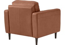 carmelo whiskey leather chair   