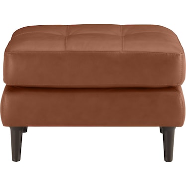 CARMELO LEATHER OTTOMAN