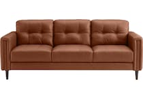 carmelo whiskey leather sofa   