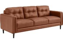 carmelo whiskey leather sofa   