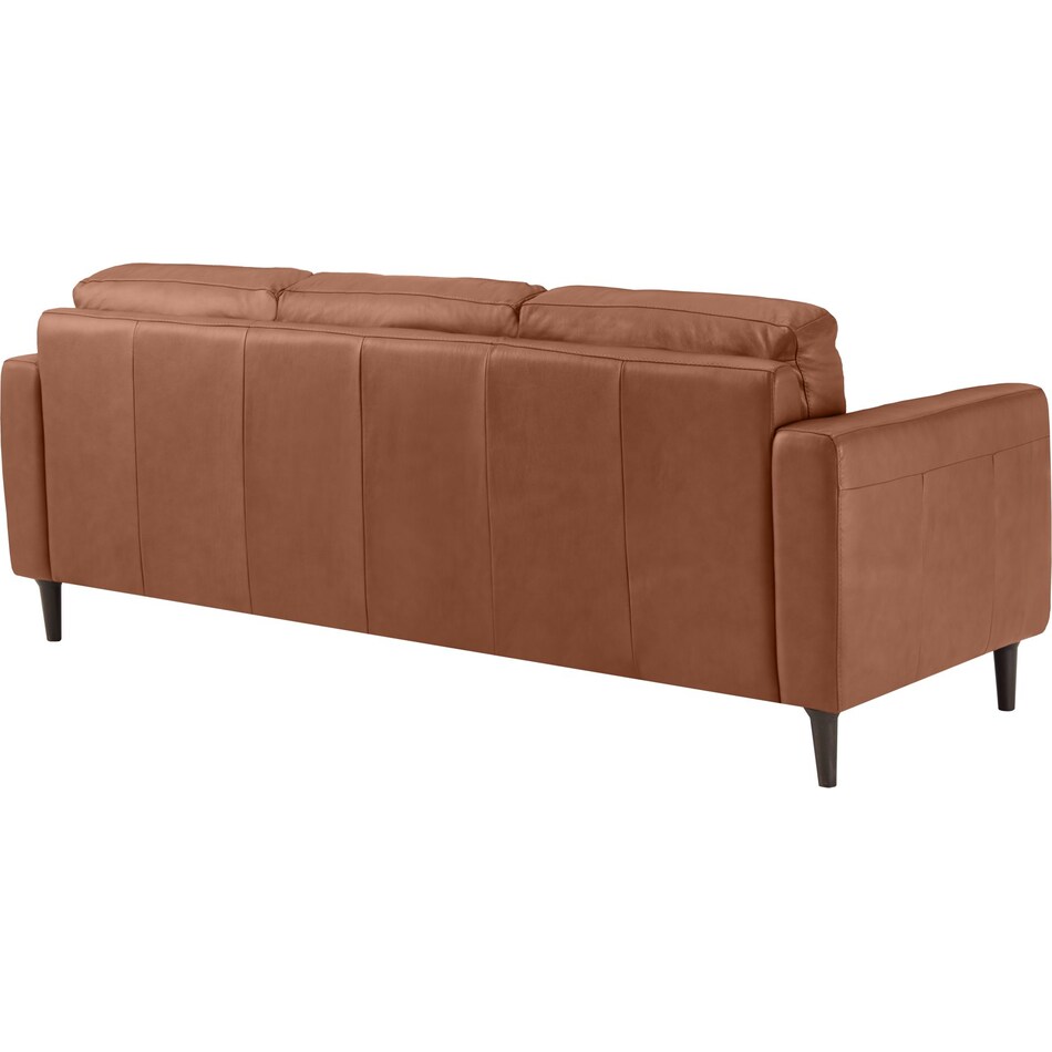 carmelo whiskey leather sofa   