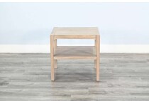 carolina light brown chairside table   