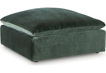 carriage view jade ottoman   