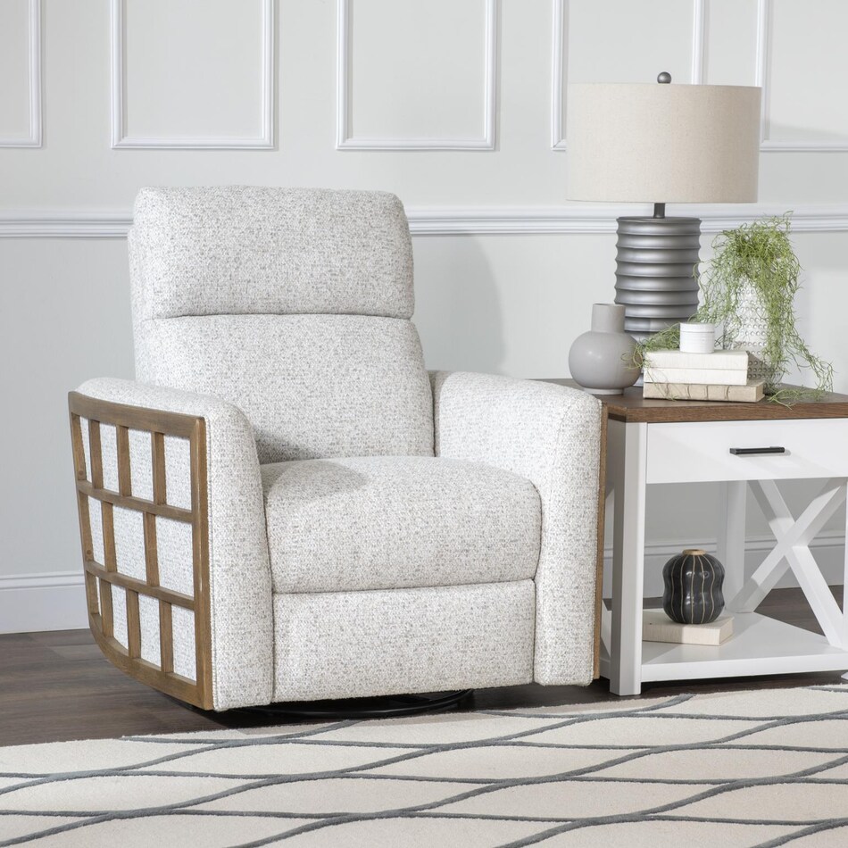 carrie grey accent chair   