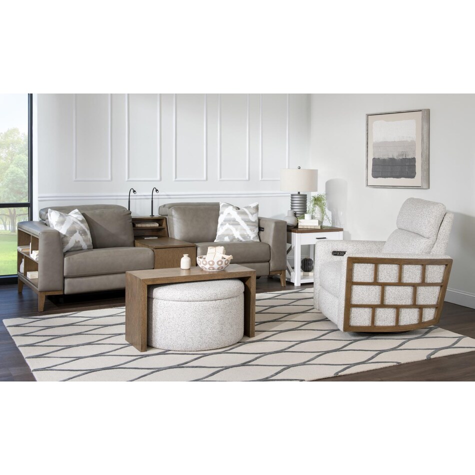 carrie grey accent chair   