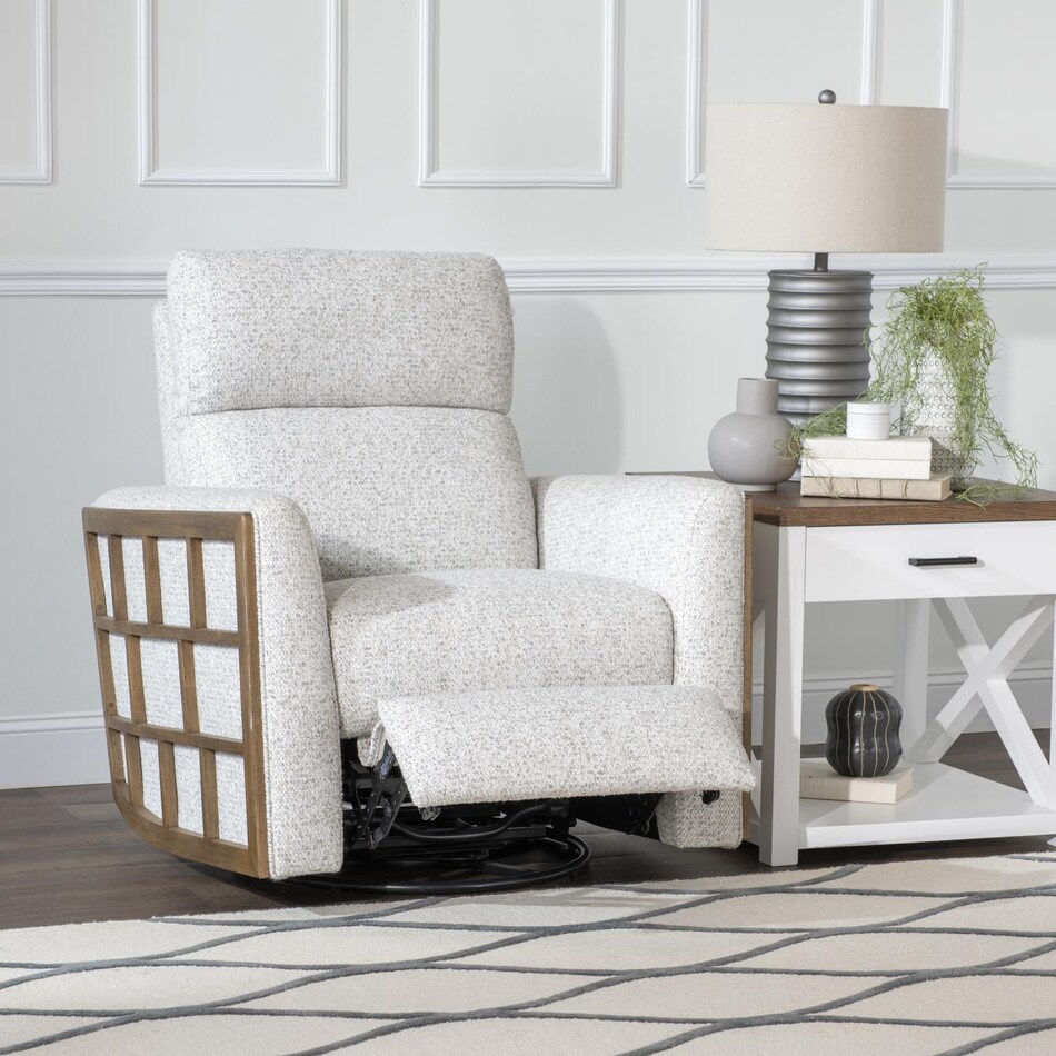 carrie grey accent chair   