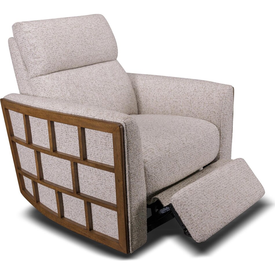 carrie grey accent chair   