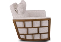 carrie grey accent chair   