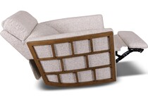 carrie grey accent chair   