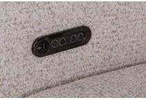 carrie grey accent chair   