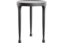 casa paros anthracite end table   