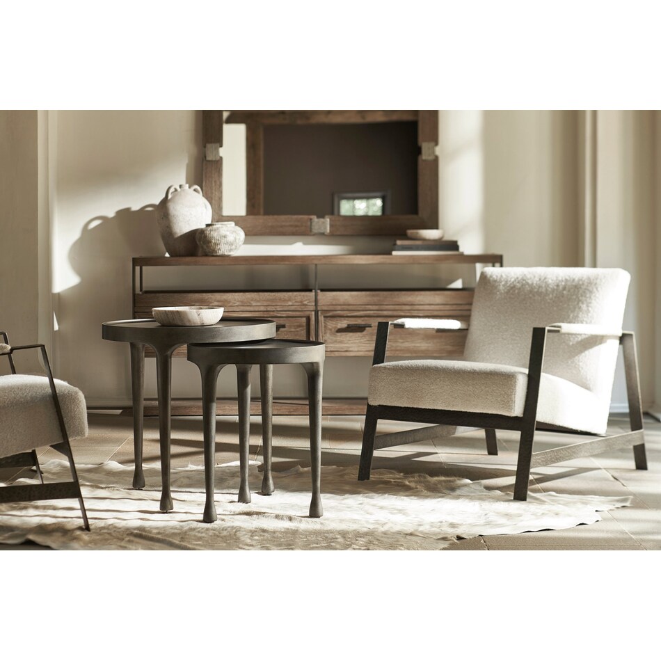 casa paros black end table   