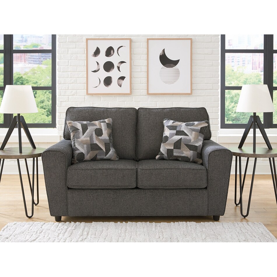cascilla grey loveseat   