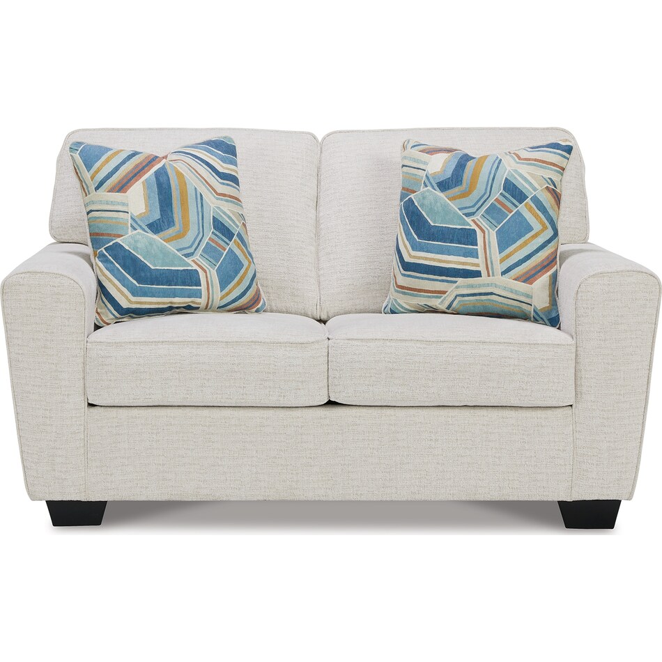 cashton snow loveseat   
