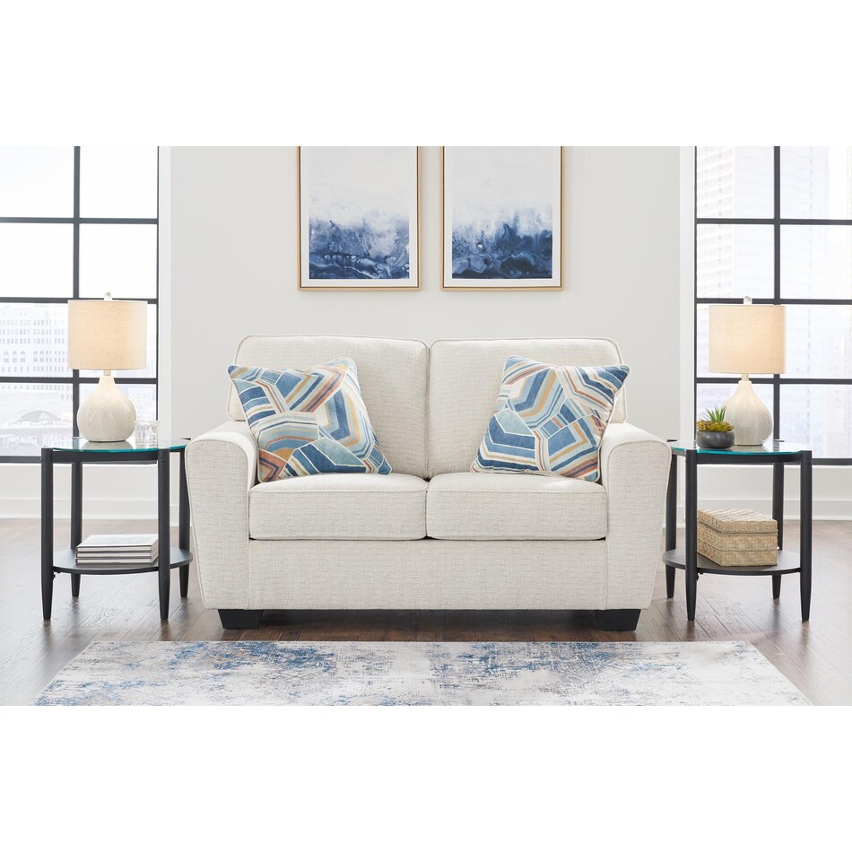 cashton snow loveseat   