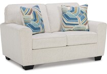 cashton snow loveseat   