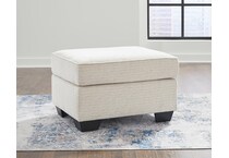 cashton snow ottoman   