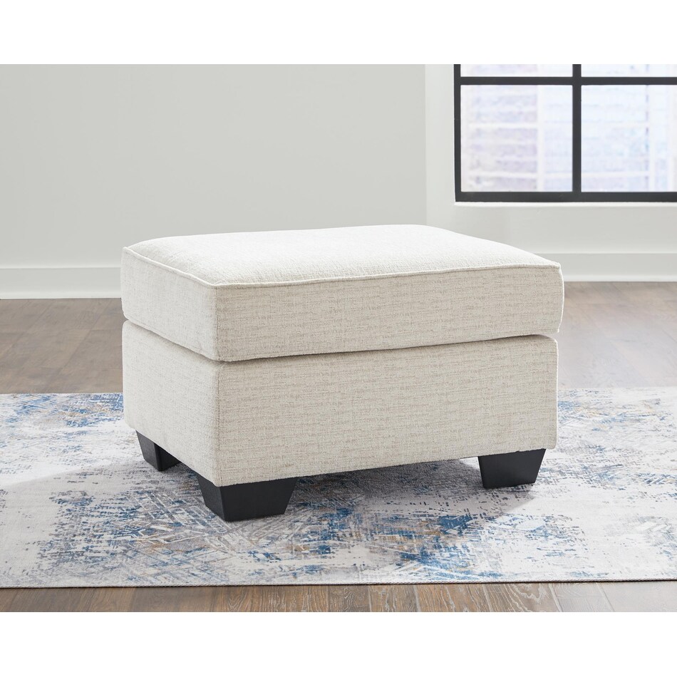 cashton snow ottoman   