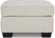 cashton snow ottoman   