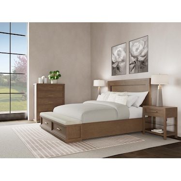 CASSANDRA ILLUMINATED STORAGE BED