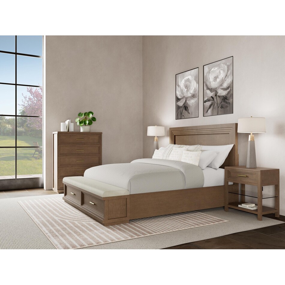 cassandra brown queen headboard   
