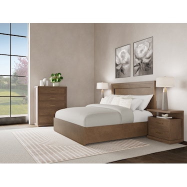 CASSANDRA QUEEN LED PANEL BED