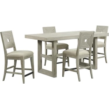 CASSANDRA 5-PC COUNTER HEIGHT DINING SET