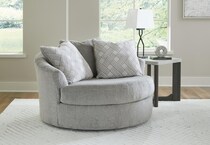 casselbury cement accent chair   