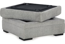 casselbury cement ottoman   