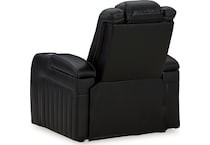 caveman den midnight power recliner   