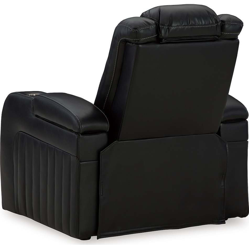 caveman den midnight power recliner   