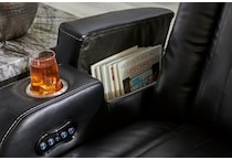 caveman den midnight power recliner   