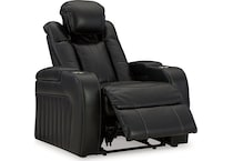 caveman den midnight power recliner   