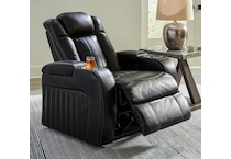 caveman den midnight power recliner   