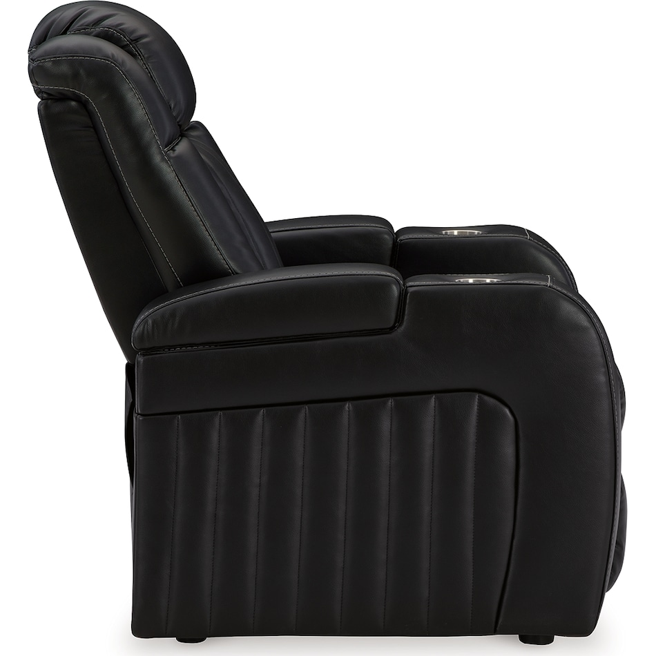 caveman den midnight power recliner   