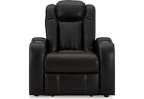 caveman den midnight power recliner   