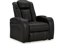 caveman den midnight power recliner   