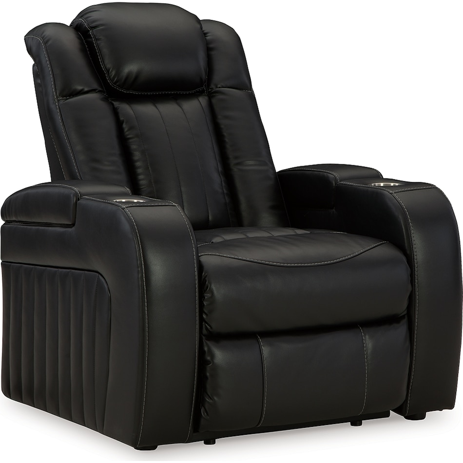 caveman den midnight power recliner   