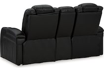 caveman den midnight power reclining loveseat   